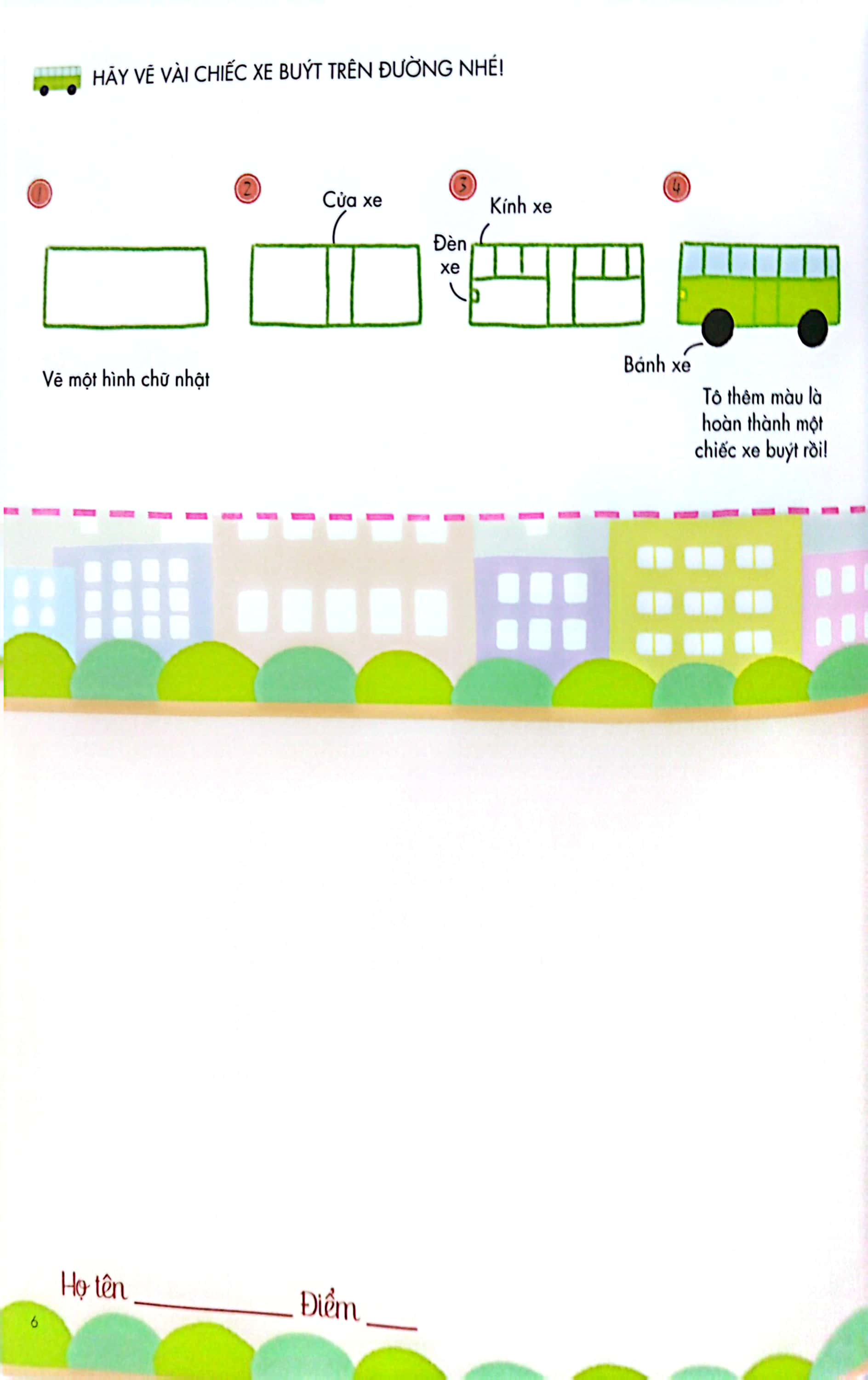 bé tập làm họa sĩ - tập vẽ phương tiện giao thông - Ảnh 8