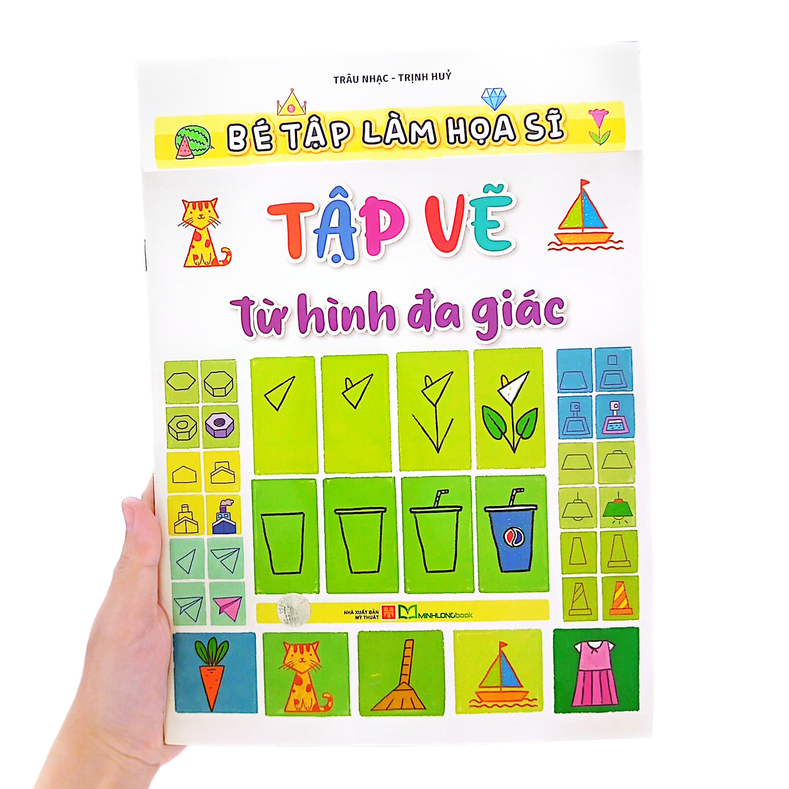 bé tập làm họa sĩ - tập vẽ từ hình đa giác - Ảnh 9