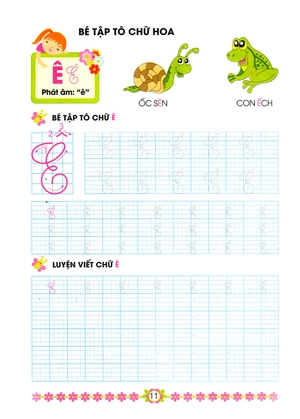 bé tập tô chữ hoa - hành trang cho bé vào lớp 1 (tái bản 2016) - Ảnh 11