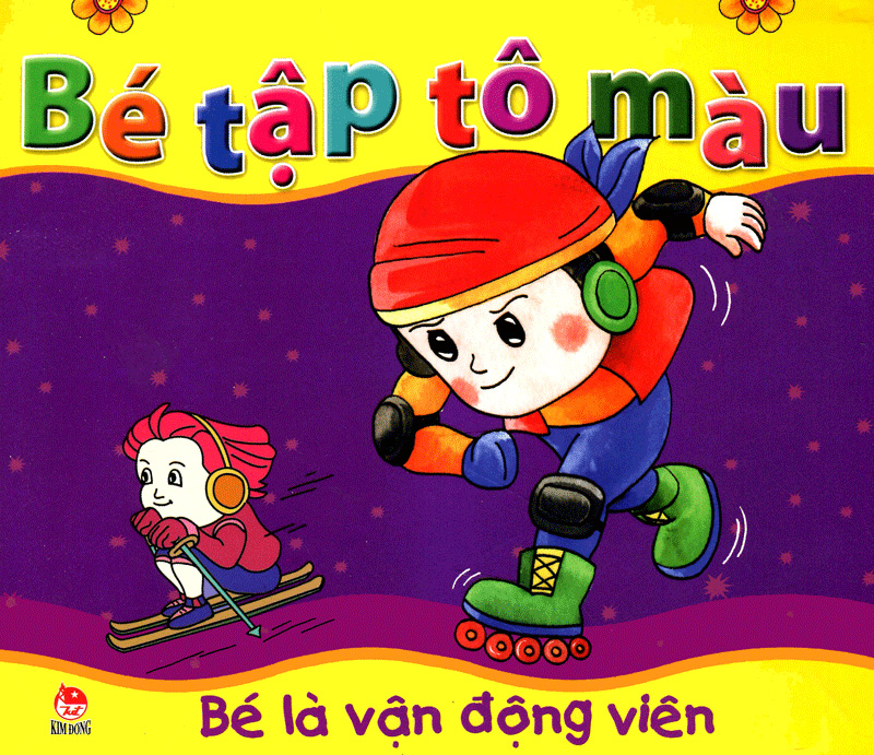 bé tập tô màu - bé là vận động viên (tái bản 2019) - Ảnh 3