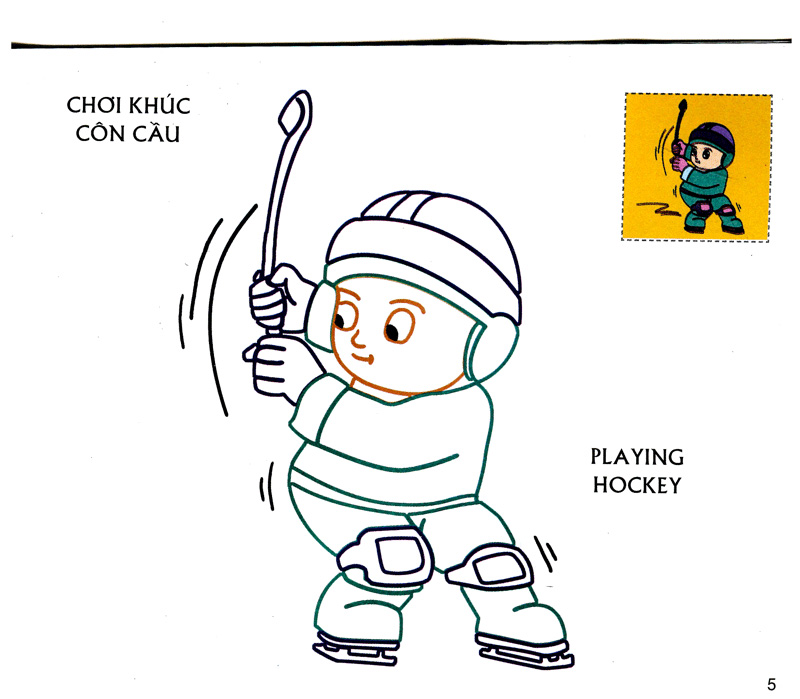 bé tập tô màu - bé là vận động viên (tái bản 2019) - Ảnh 7