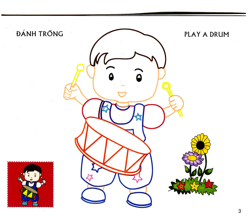 bé tập tô màu - bé ngoan (tái bản 2019) - Ảnh 4