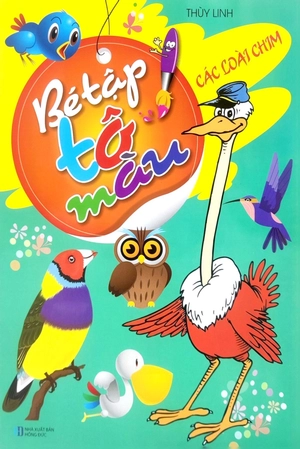 bé tập tô màu - các loài chim (tái bản 2023) - Ảnh 2