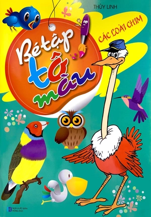 bé tập tô màu - các loài chim (tái bản 2023) - Ảnh 3