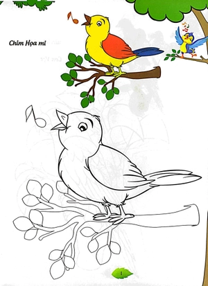 bé tập tô màu - các loài chim (tái bản 2023) - Ảnh 5