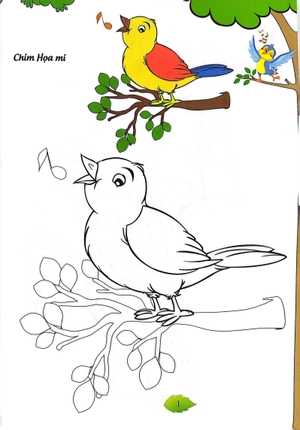 bé tập tô màu - các loài chim (tái bản 2023) - Ảnh 8