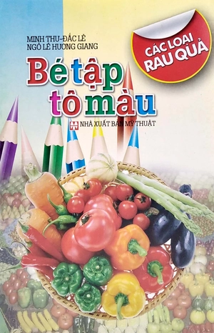 bé tập tô màu - các loại rau quả - Ảnh 2