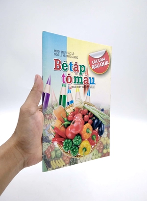 bé tập tô màu - các loại rau quả - Ảnh 7