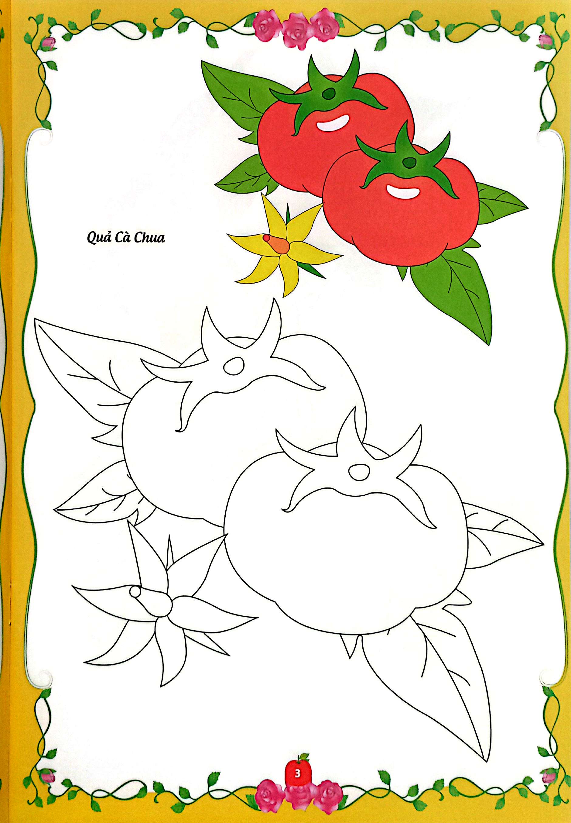 bé tập tô màu - củ, quả - Ảnh 5