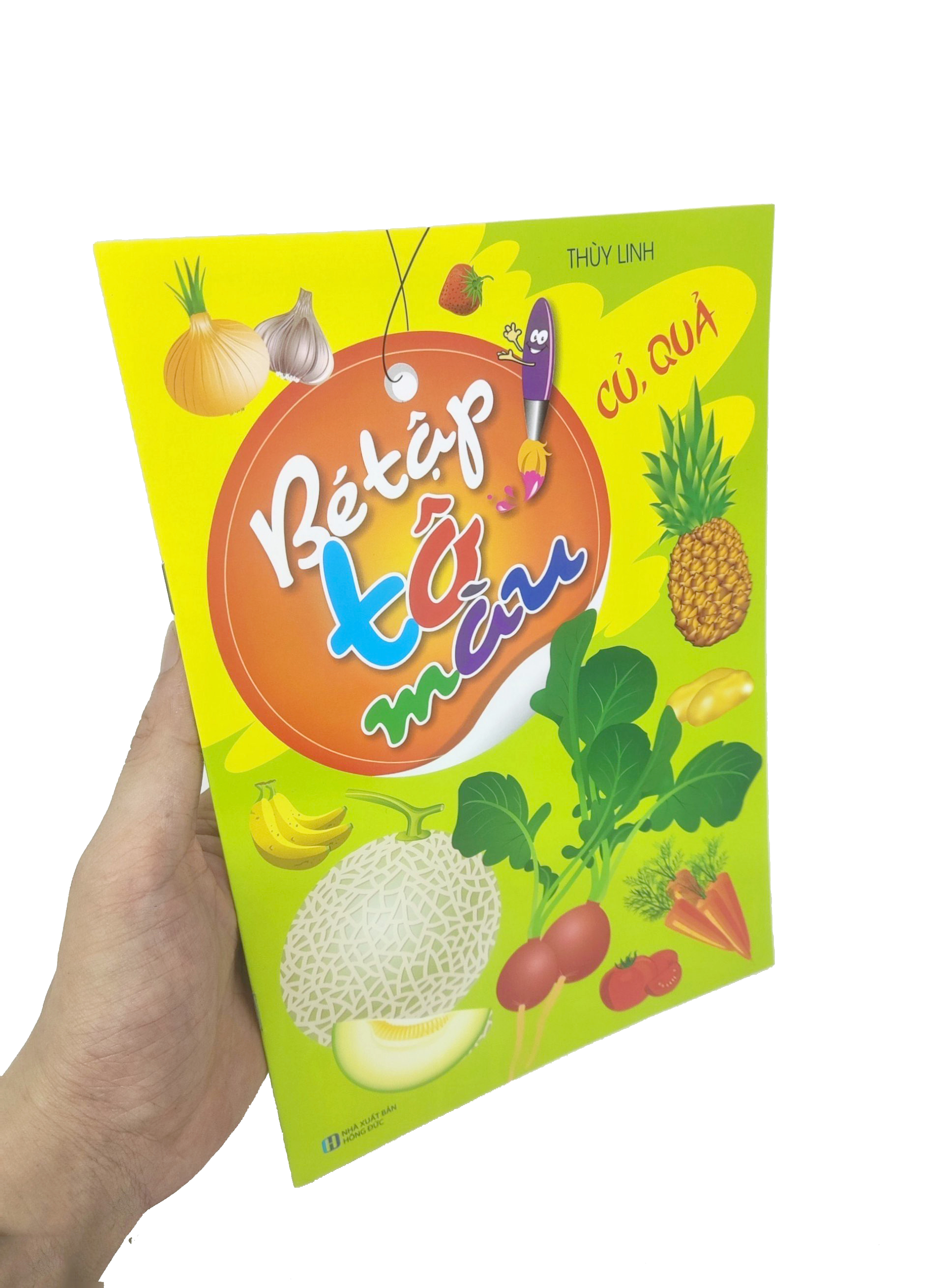 bé tập tô màu - củ, quả (tái bản 2023) - Ảnh 12