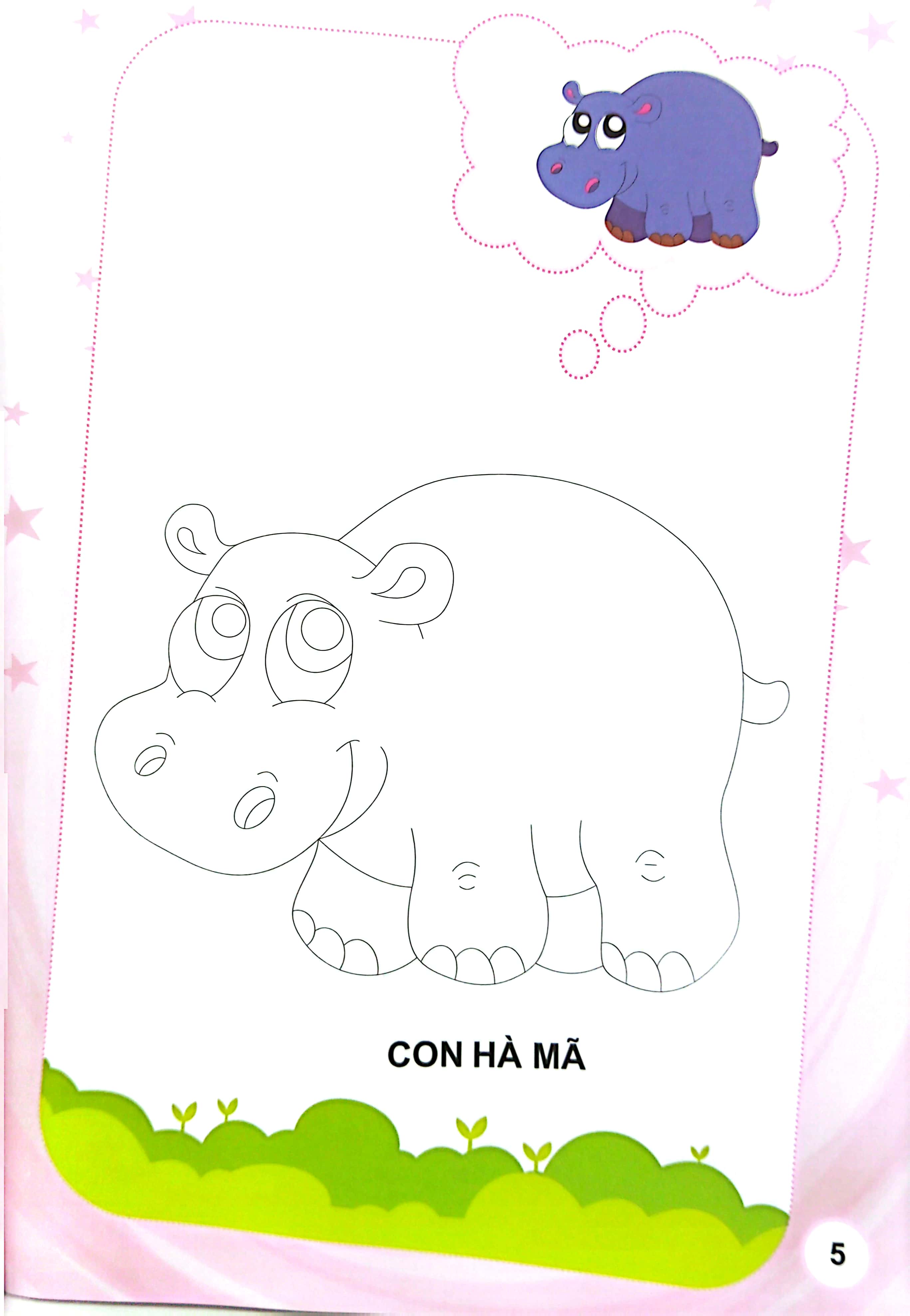 bé tập tô màu - động vật (2022) - Ảnh 6