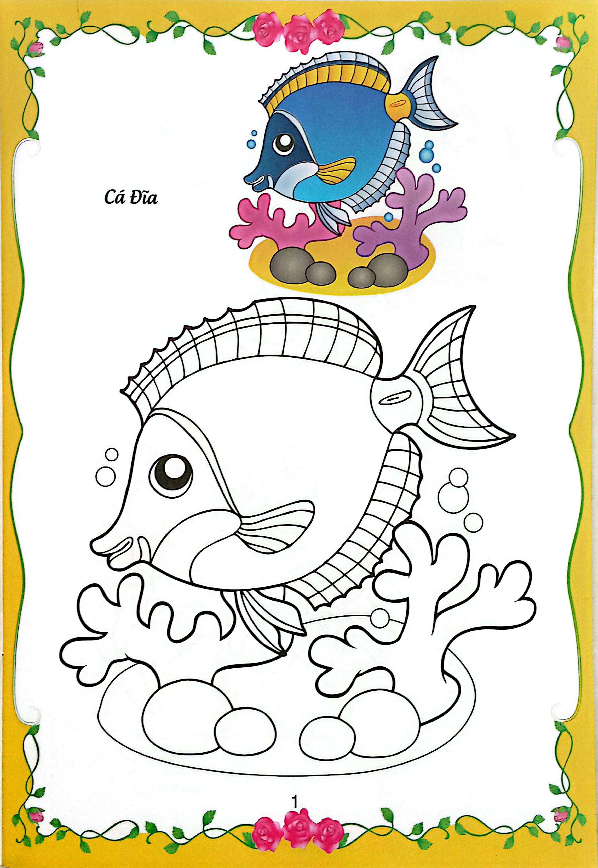 Bé Tập Tô Màu - Động Vật Dưới Nước - Ảnh 3