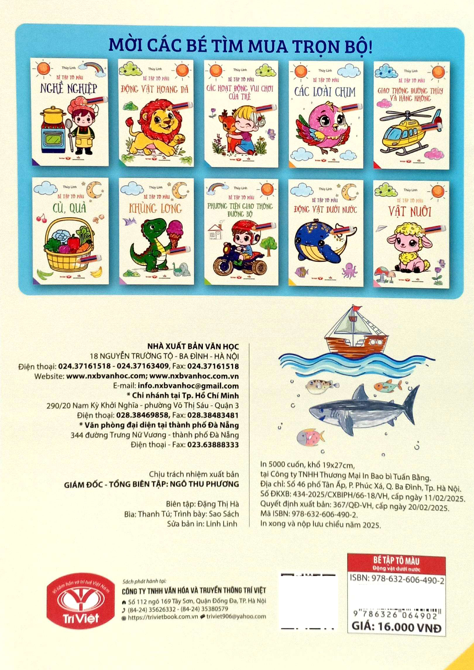 Bé Tập Tô Màu - Động Vật Dưới Nước - Ảnh 6