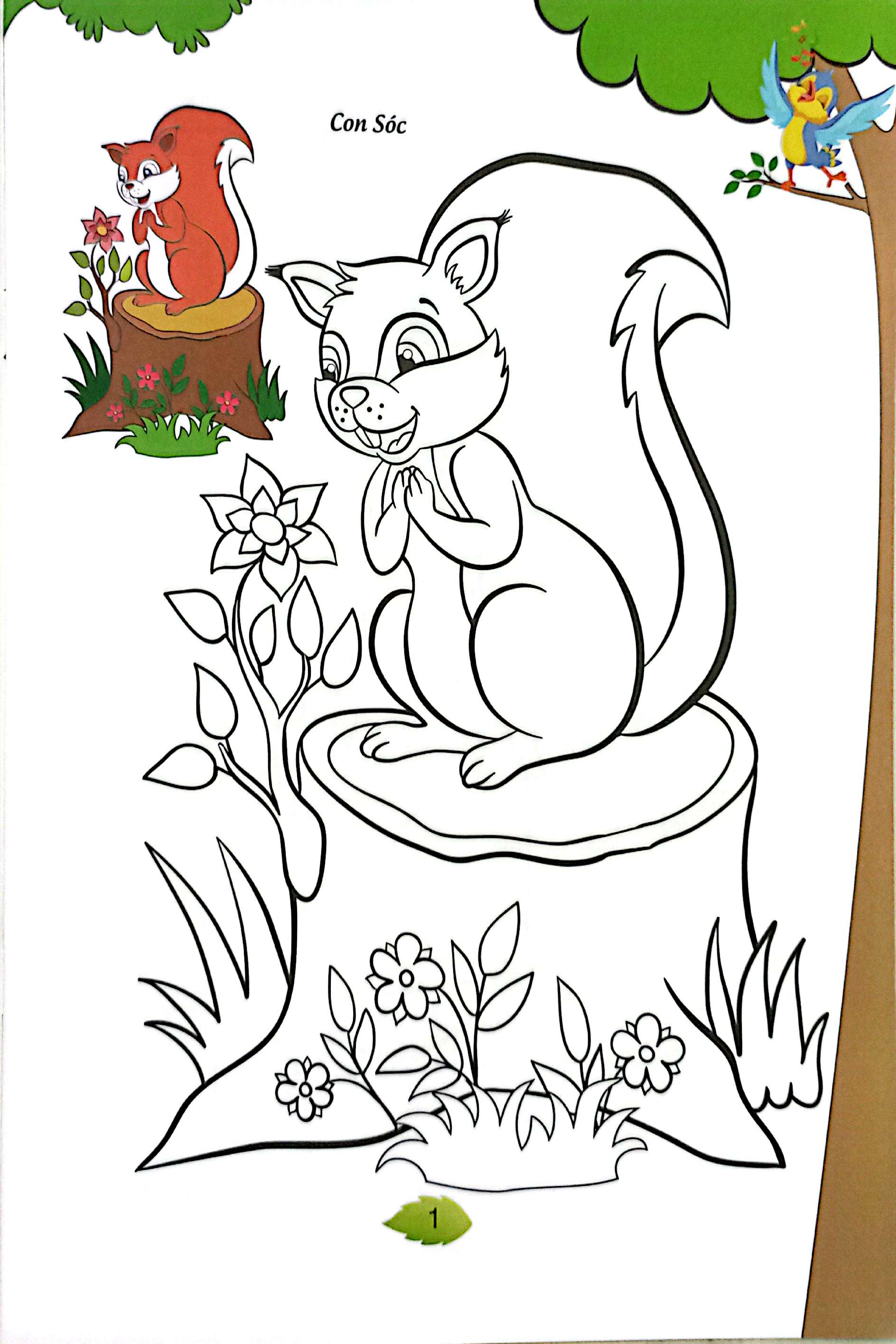 bé tập tô màu - động vật hoang dã - Ảnh 3