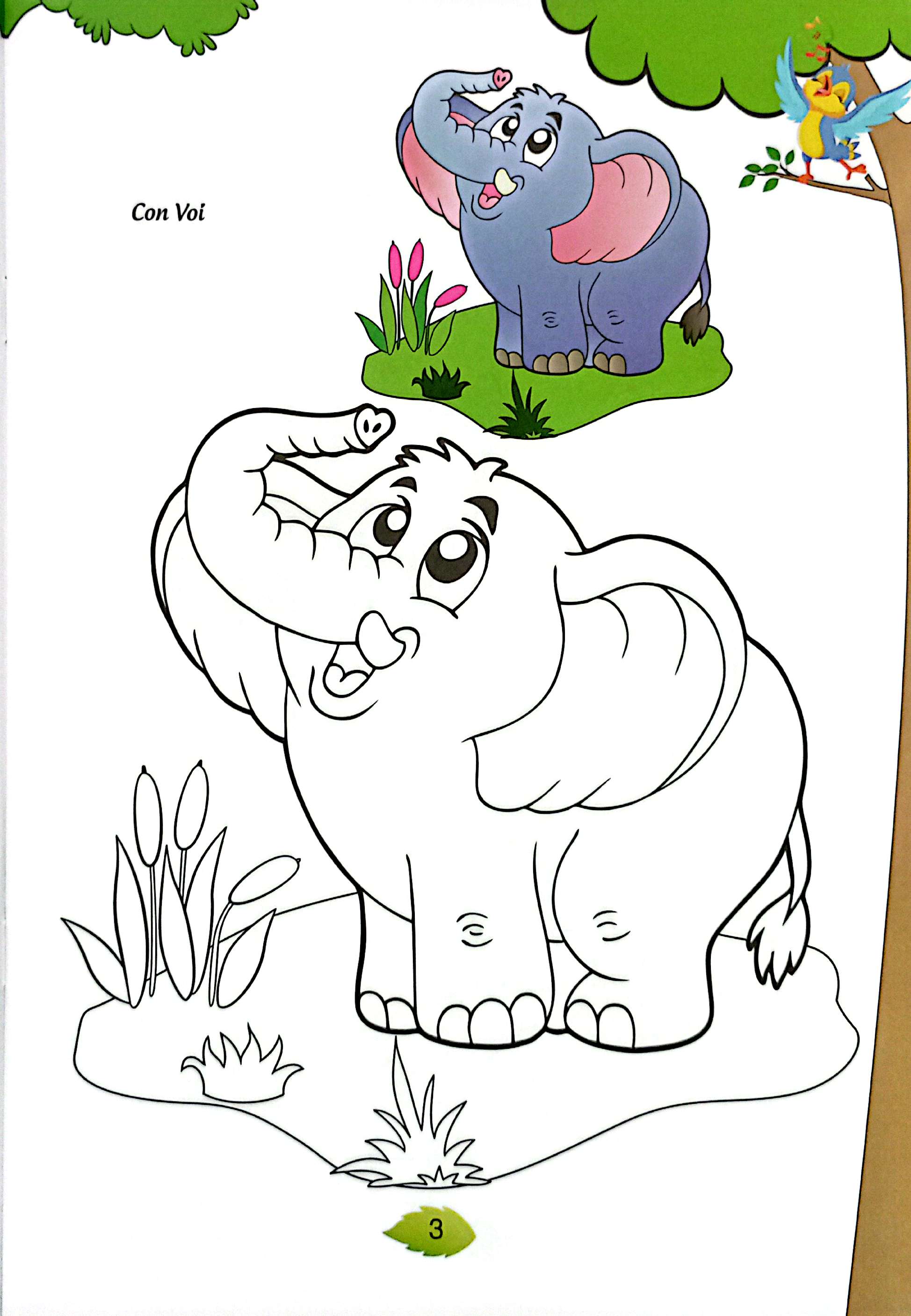 bé tập tô màu - động vật hoang dã - Ảnh 5