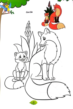 bé tập tô màu - động vật hoang dã (tái bản 2023) - Ảnh 6