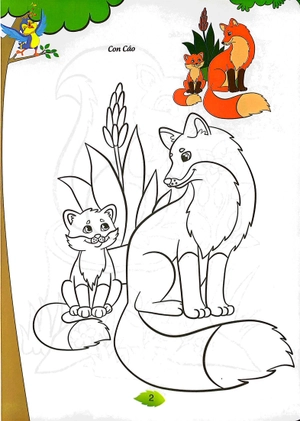 bé tập tô màu - động vật hoang dã (tái bản 2023) - Ảnh 7