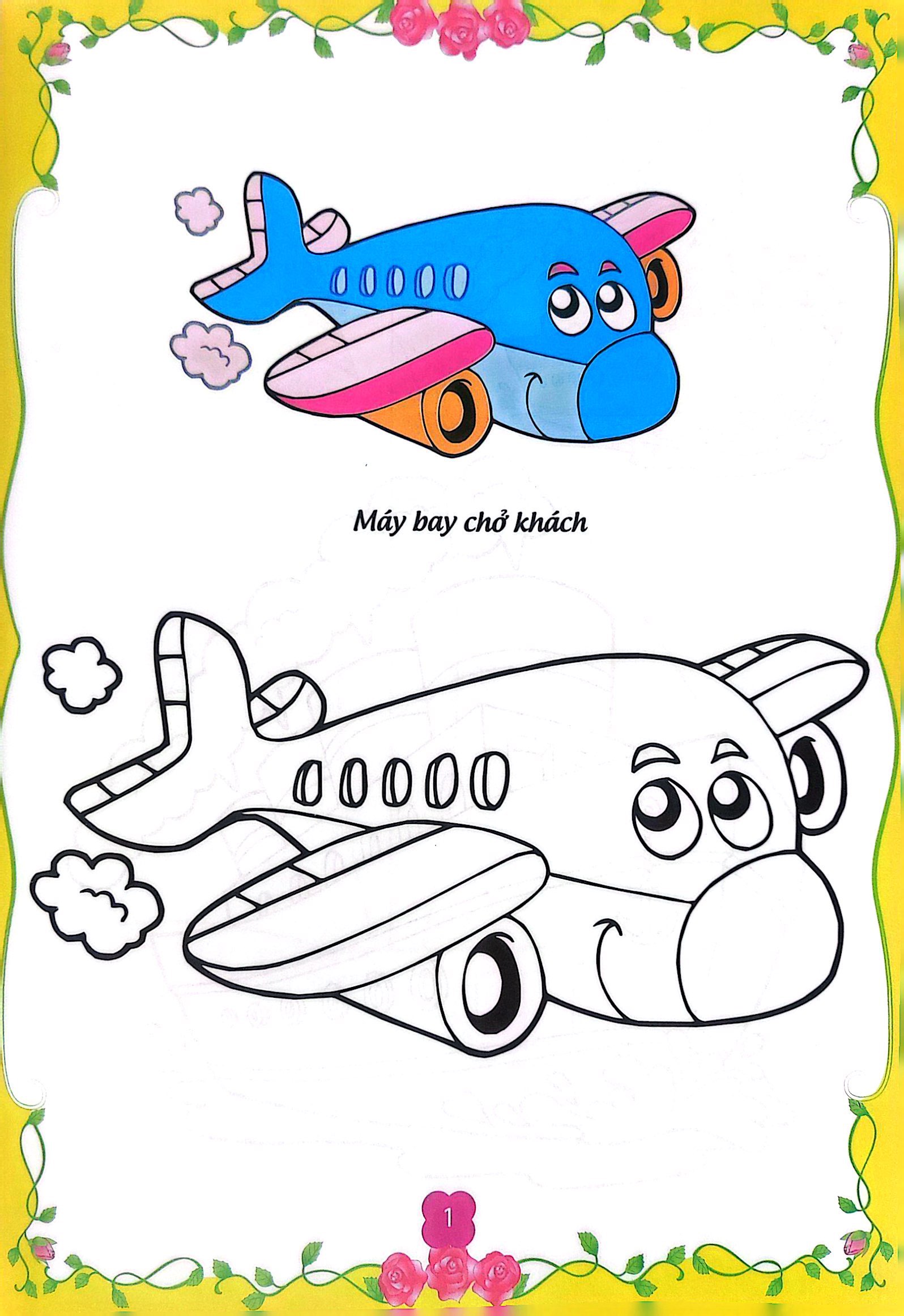 bé tập tô màu - giao thông đường thủy và hàng không (tái bản 2023) - Ảnh 6