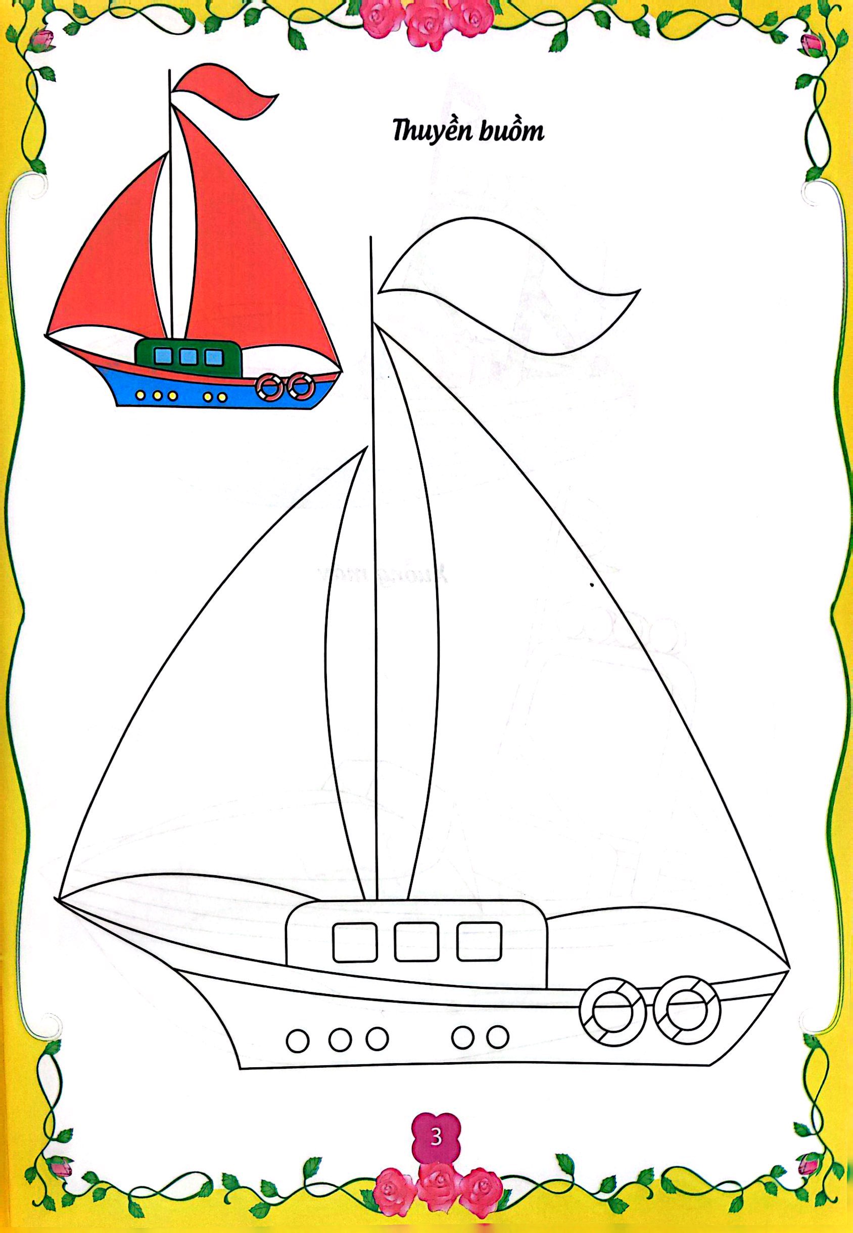 bé tập tô màu - giao thông đường thủy và hàng không (tái bản 2023) - Ảnh 8