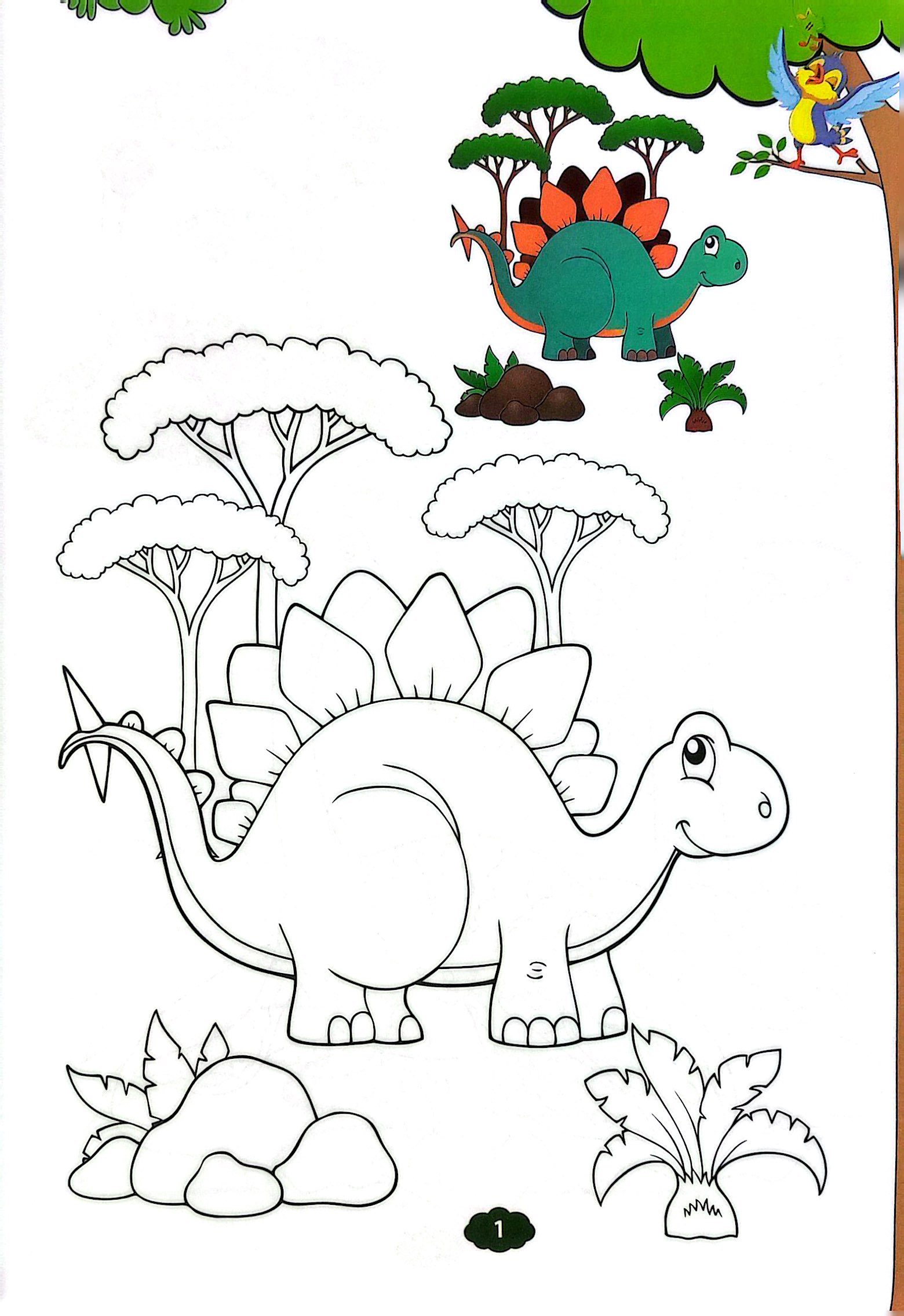 bé tập tô màu - khủng long (tái bản 2023) - Ảnh 5