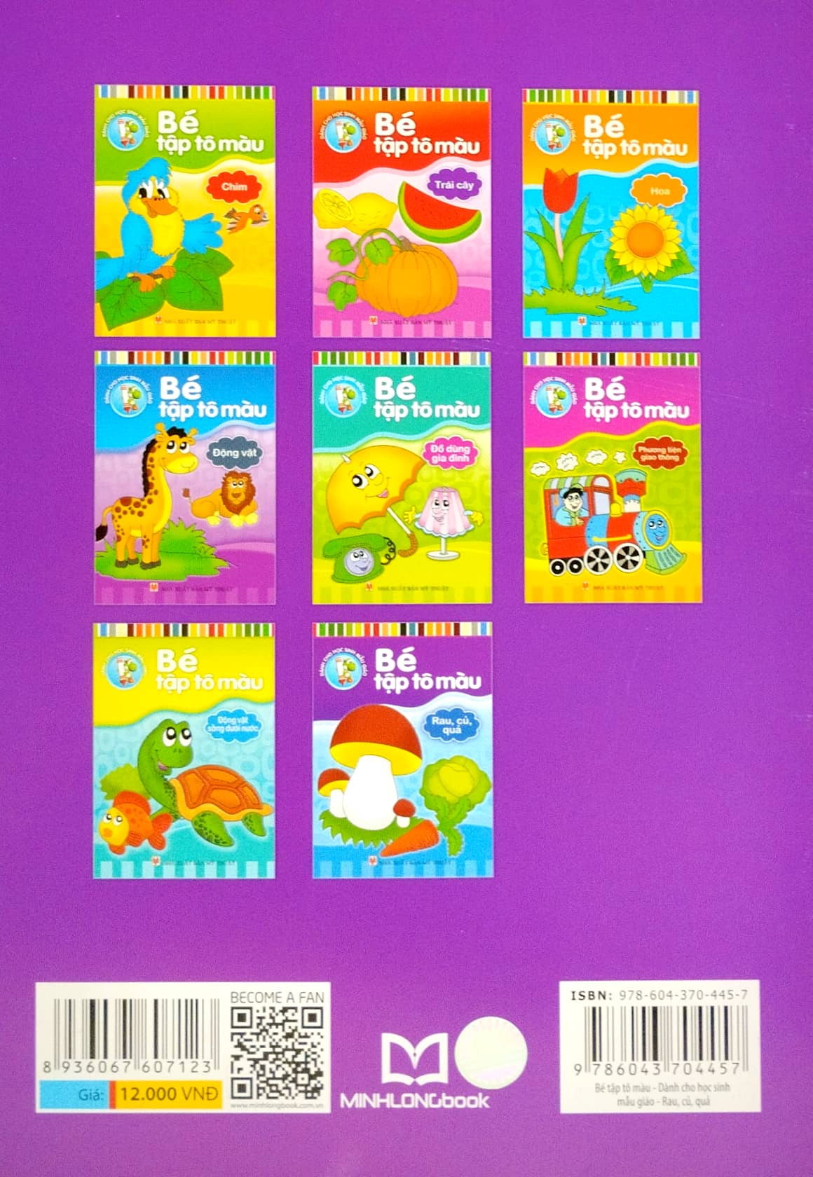 bé tập tô màu - rau, củ, quả (tái bản 2023) - Ảnh 6