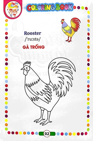 bé tập tô màu - song ngữ anh-việt - động vật nuôi - Ảnh 3