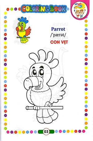 bé tập tô màu - song ngữ anh-việt - động vật nuôi - Ảnh 4