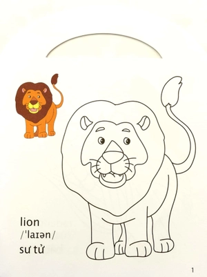 bé tập tô màu - sư tử dũng cảm - Ảnh 3