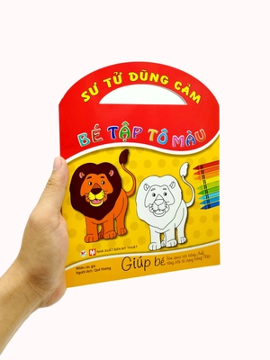 bé tập tô màu - sư tử dũng cảm - Ảnh 7