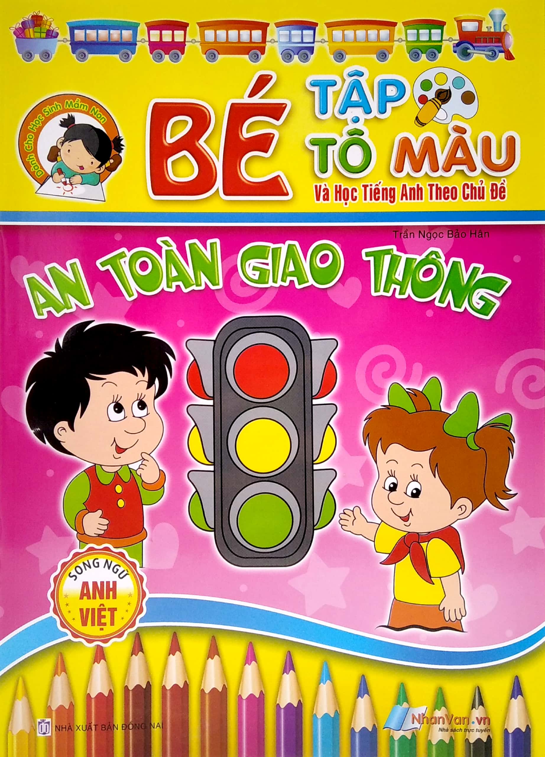 bé tập tô màu và học tiếng anh theo chủ đề - an toàn giao thông - Ảnh 3