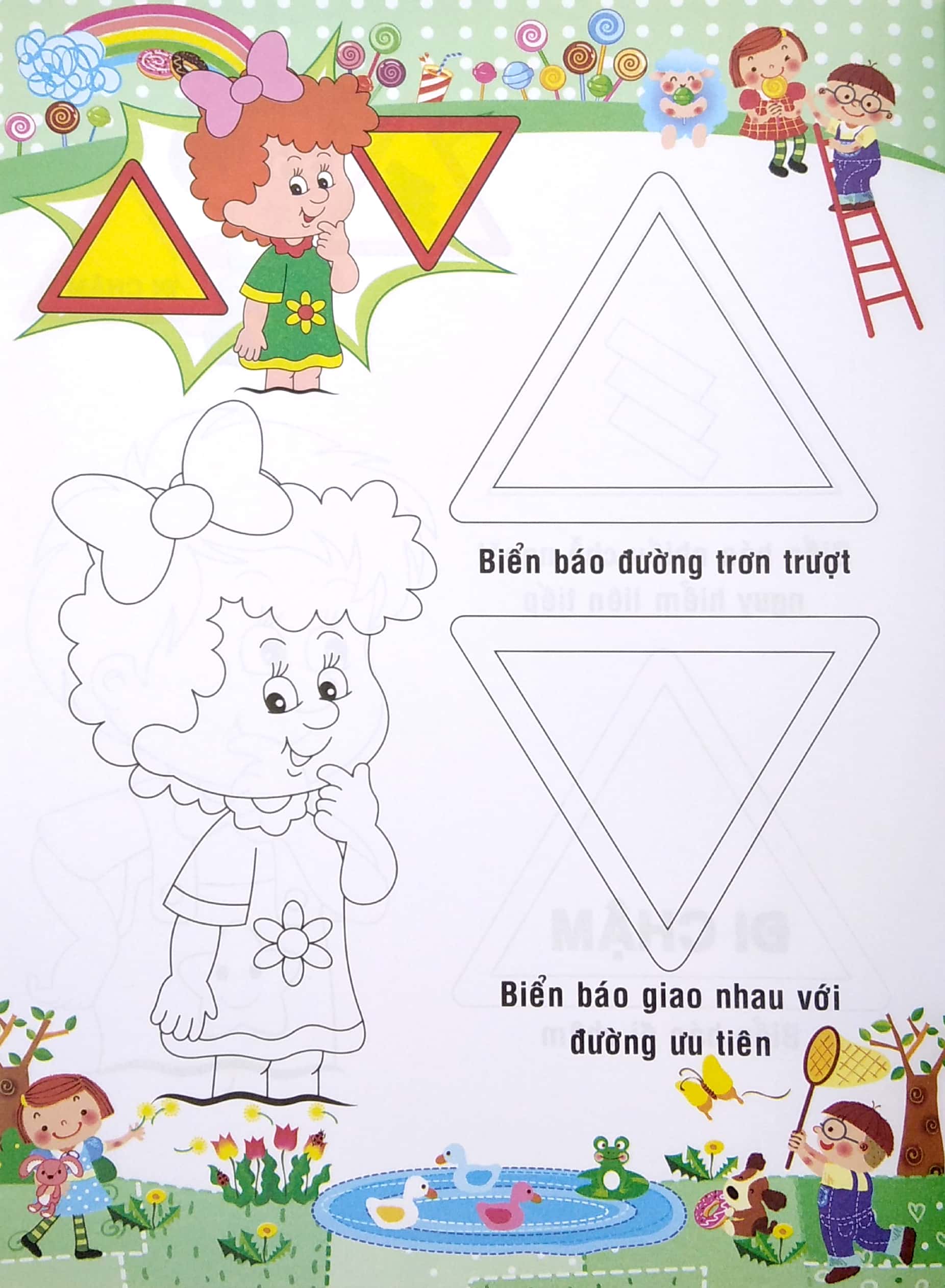 bé tập tô màu và học tiếng anh theo chủ đề - an toàn giao thông - Ảnh 5