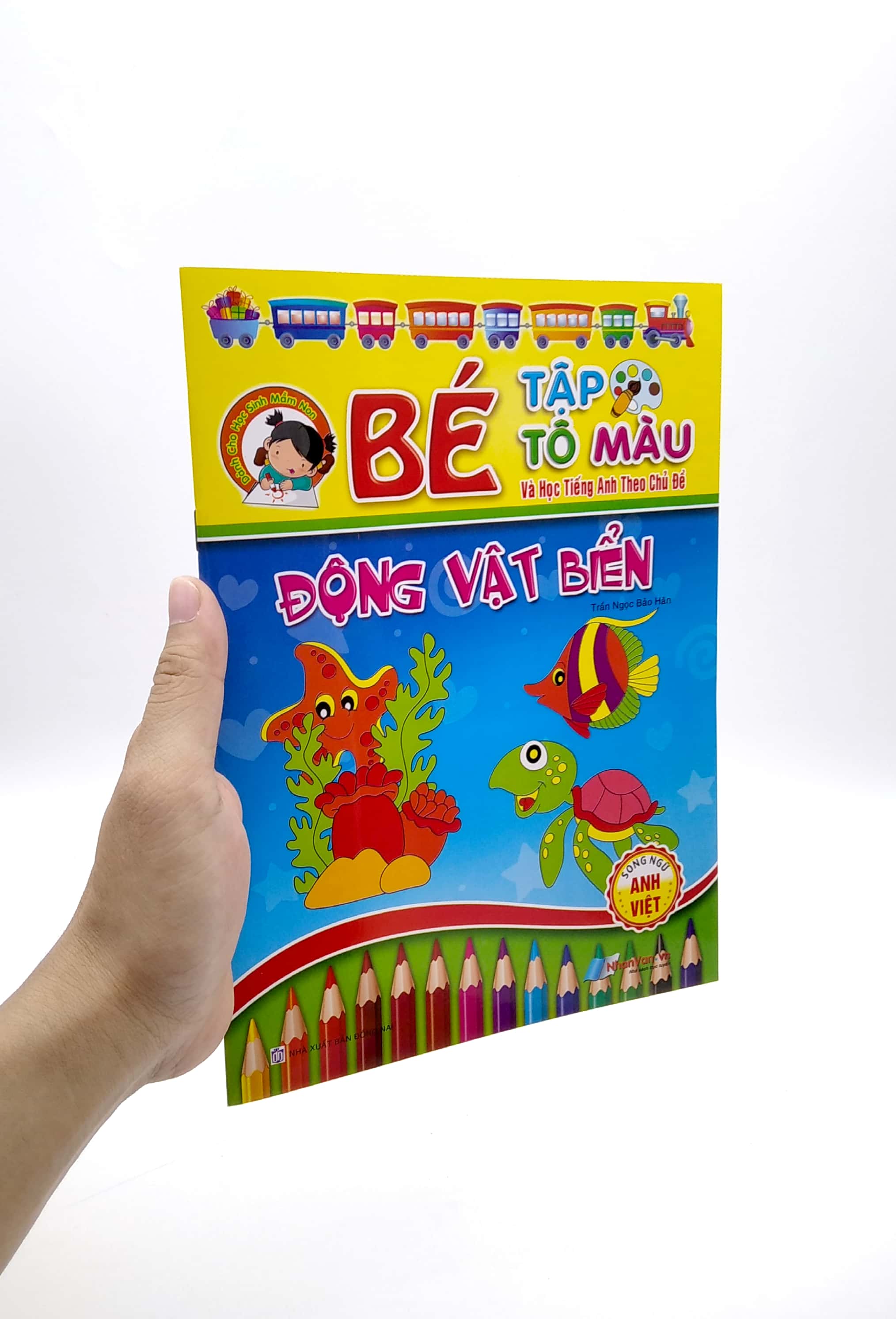 bé tập tô màu và học tiếng anh theo chủ đề - động vật biển - Ảnh 2