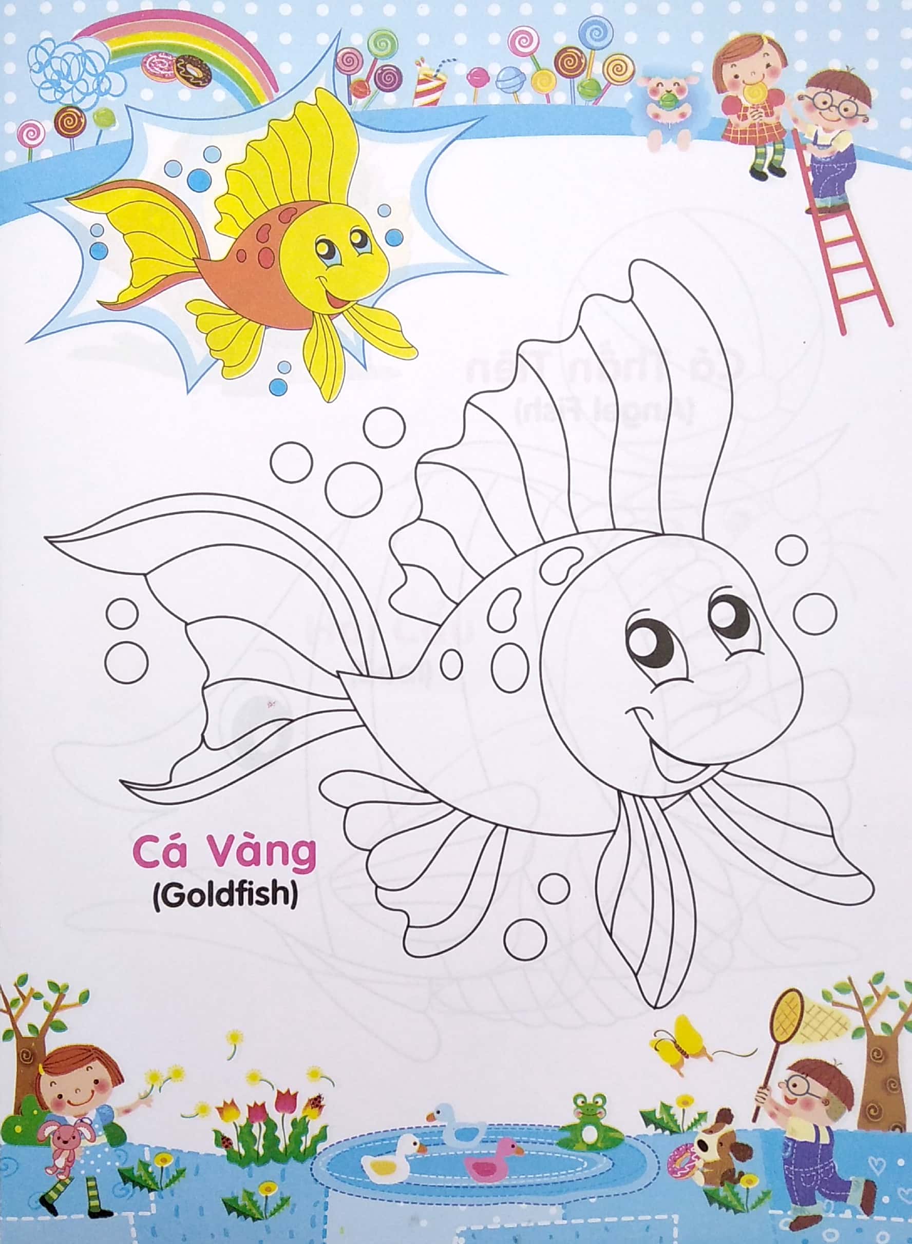 bé tập tô màu và học tiếng anh theo chủ đề - động vật biển - Ảnh 4