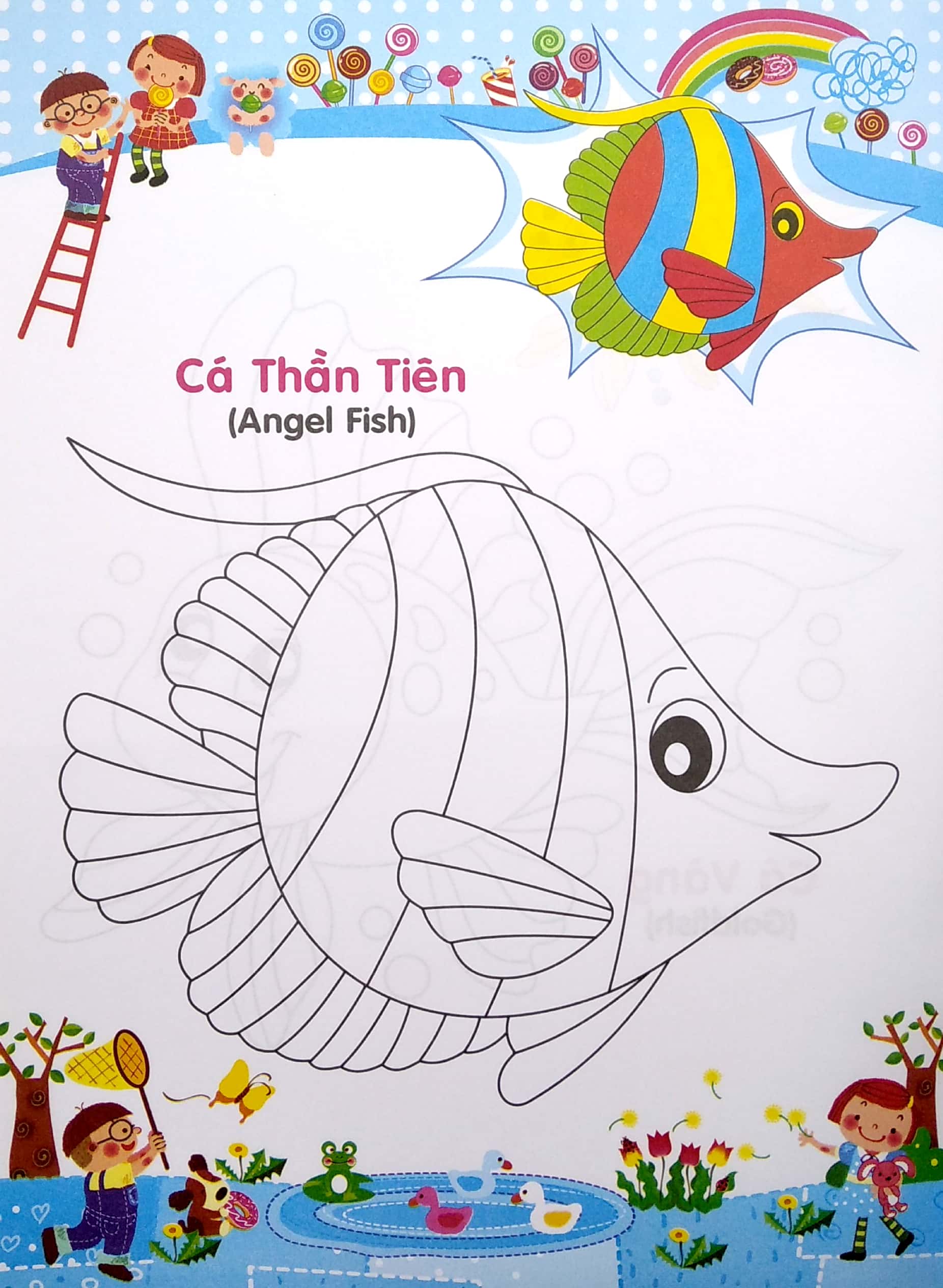 bé tập tô màu và học tiếng anh theo chủ đề - động vật biển - Ảnh 5