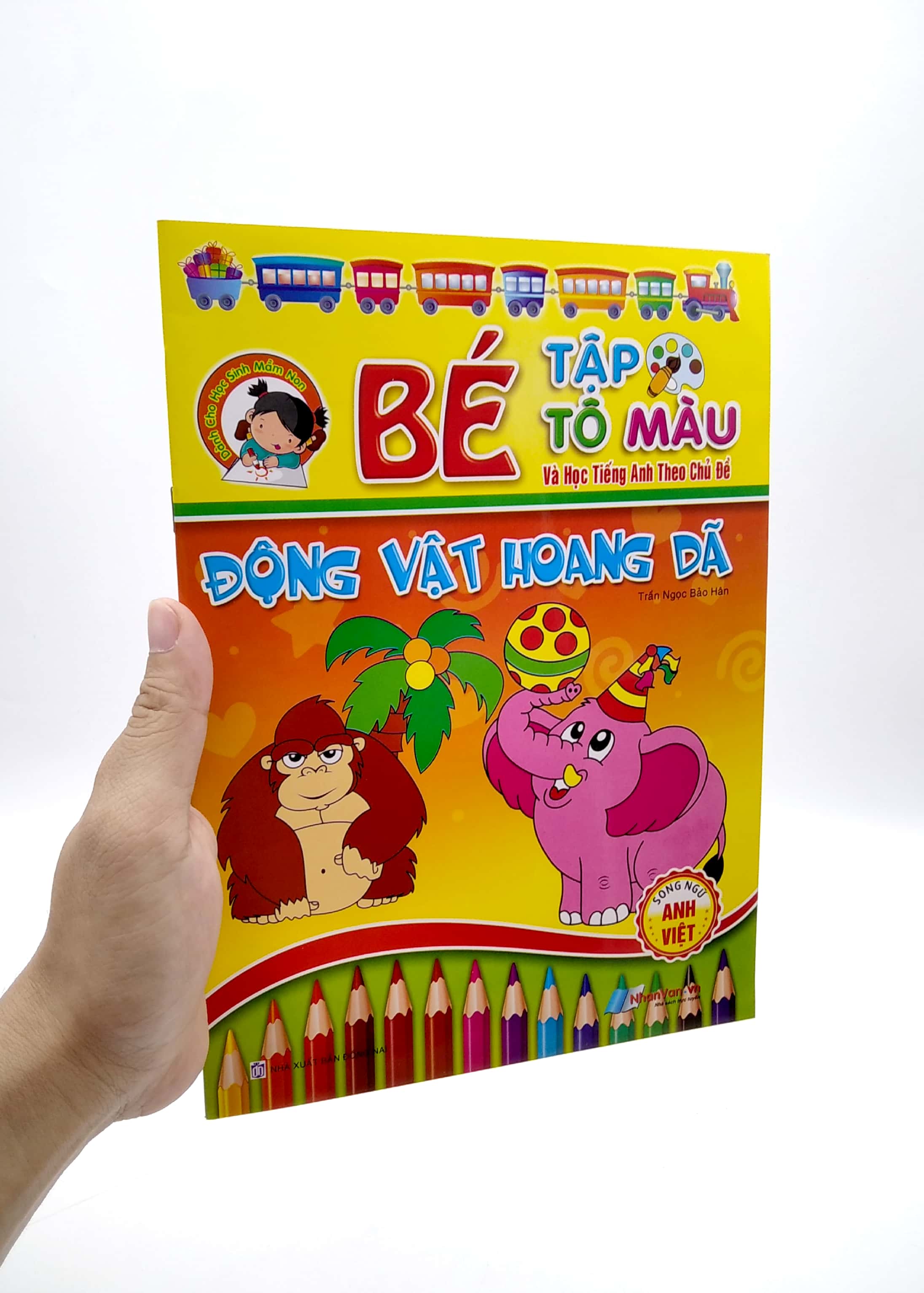 bé tập tô màu và học tiếng anh theo chủ đề - động vật hoang dã - Ảnh 2