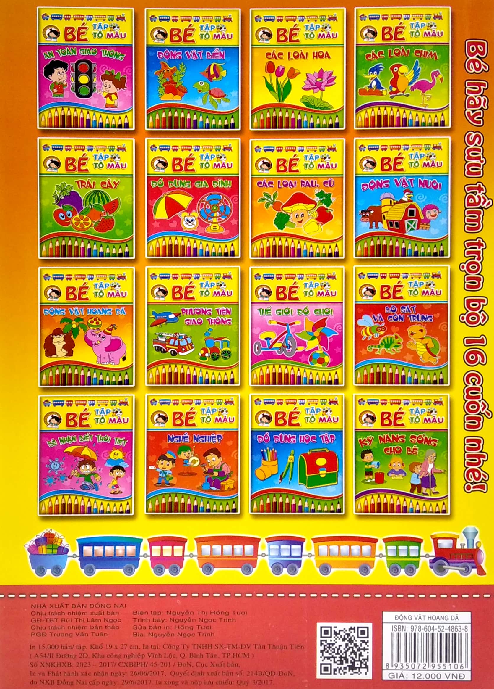 bé tập tô màu và học tiếng anh theo chủ đề - động vật hoang dã - Ảnh 7