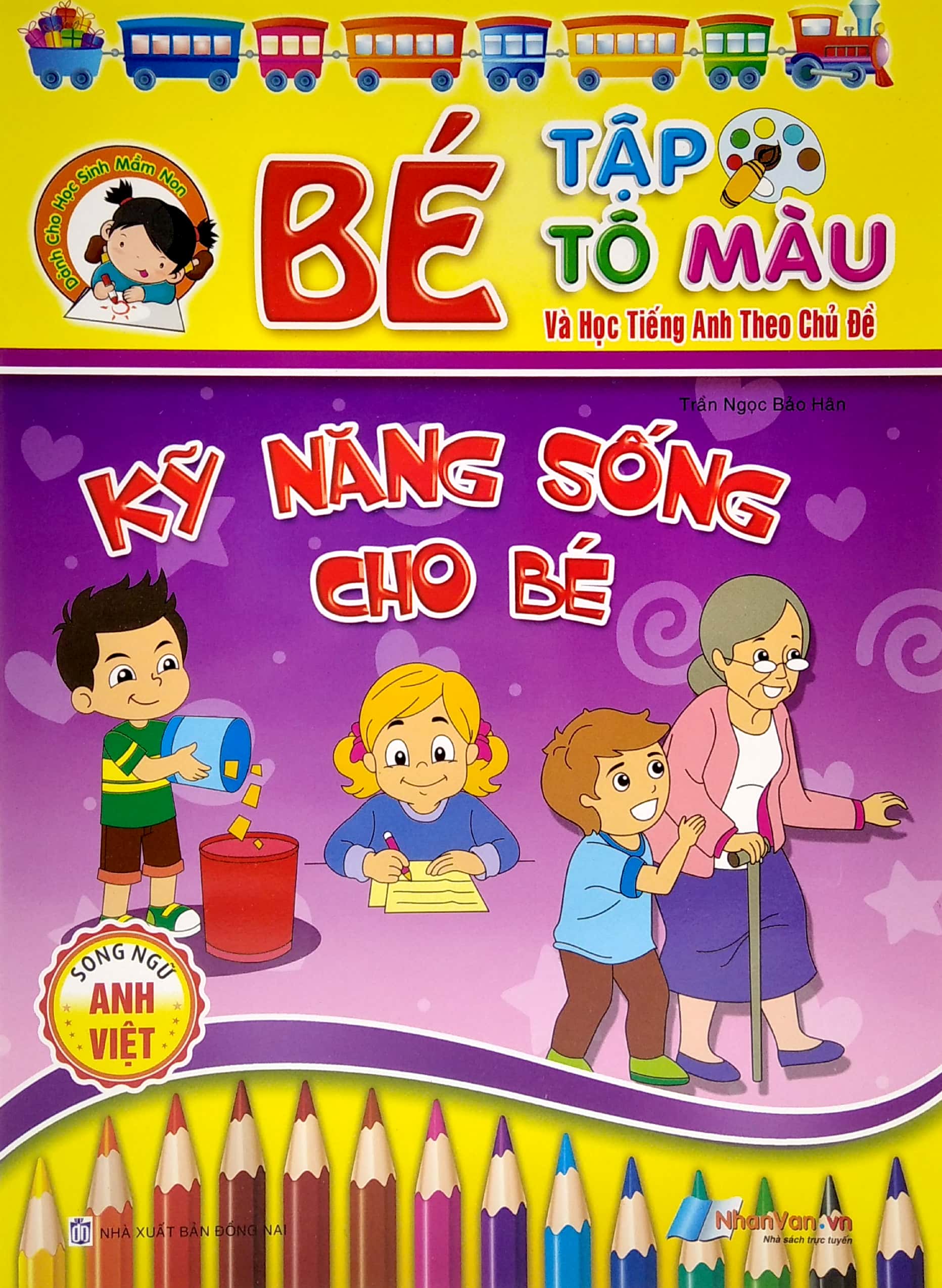 bé tập tô màu và học tiếng anh theo chủ đề - kỹ năng sống cho bé - Ảnh 3