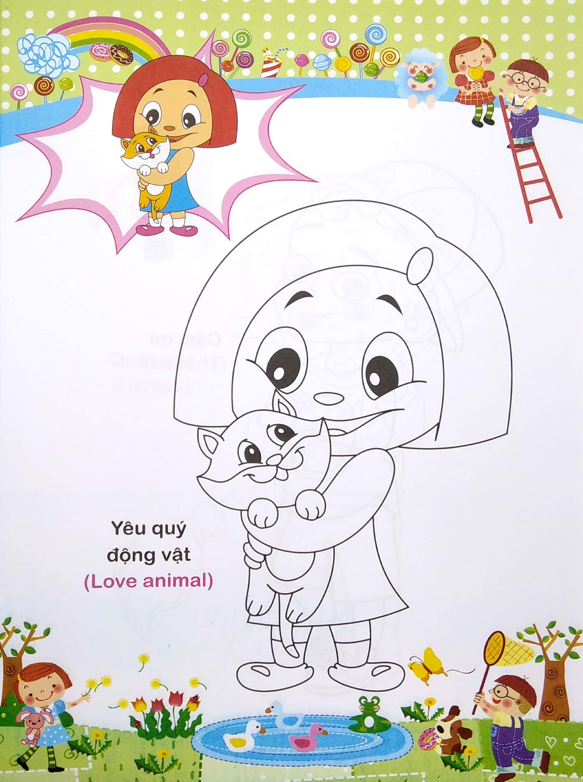 bé tập tô màu và học tiếng anh theo chủ đề - kỹ năng sống cho bé - Ảnh 6