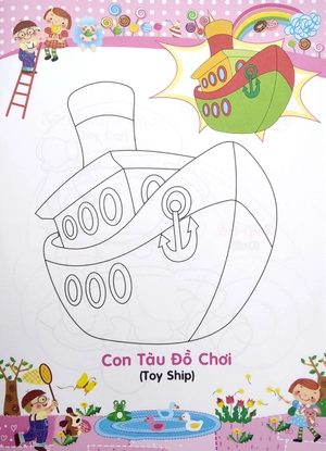 bé tập tô màu và học tiếng anh theo chủ đề - thế giới đồ chơi - Ảnh 4