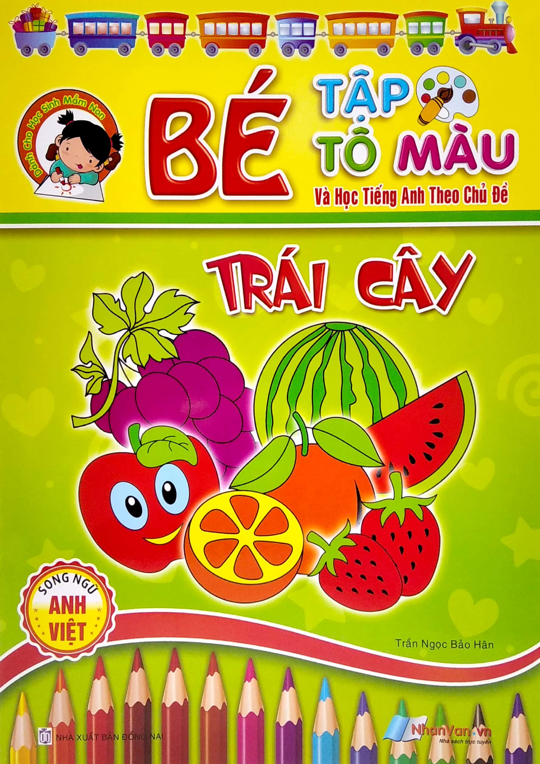 bé tập tô màu và học tiếng anh theo chủ đề - trái cây - Ảnh 3