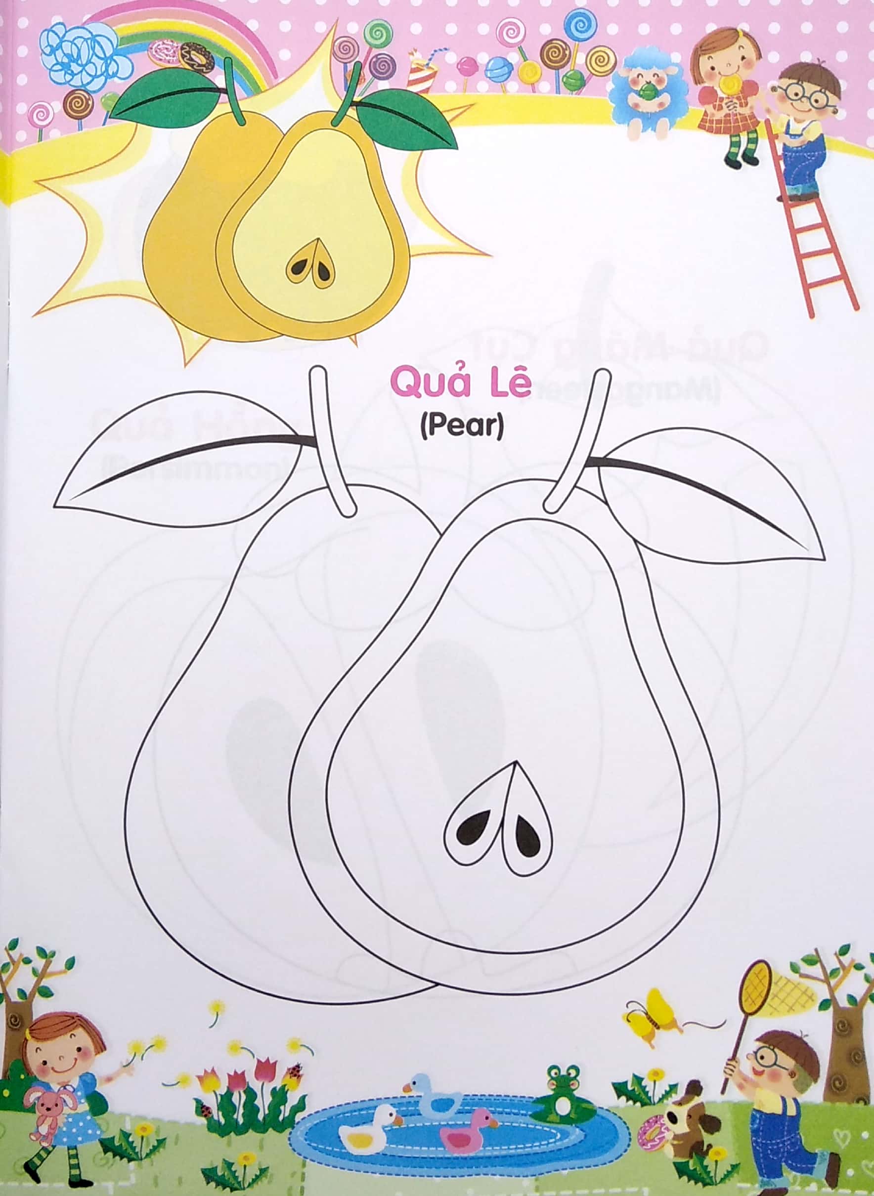 bé tập tô màu và học tiếng anh theo chủ đề - trái cây - Ảnh 6
