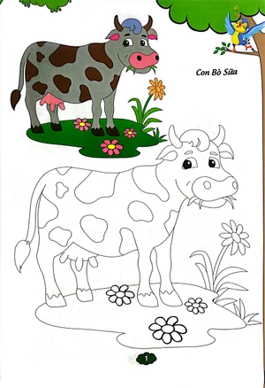 bé tập tô màu - vật nuôi (tái bản 2023) - Ảnh 5