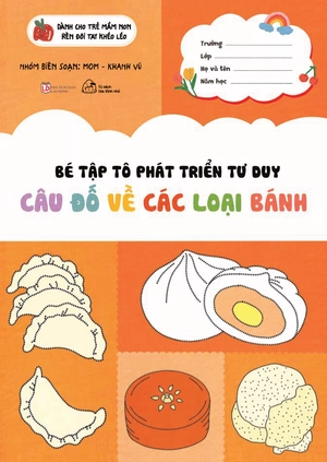 bé tập tô phát triển tư duy - câu đố về các loại bánh - Ảnh 2