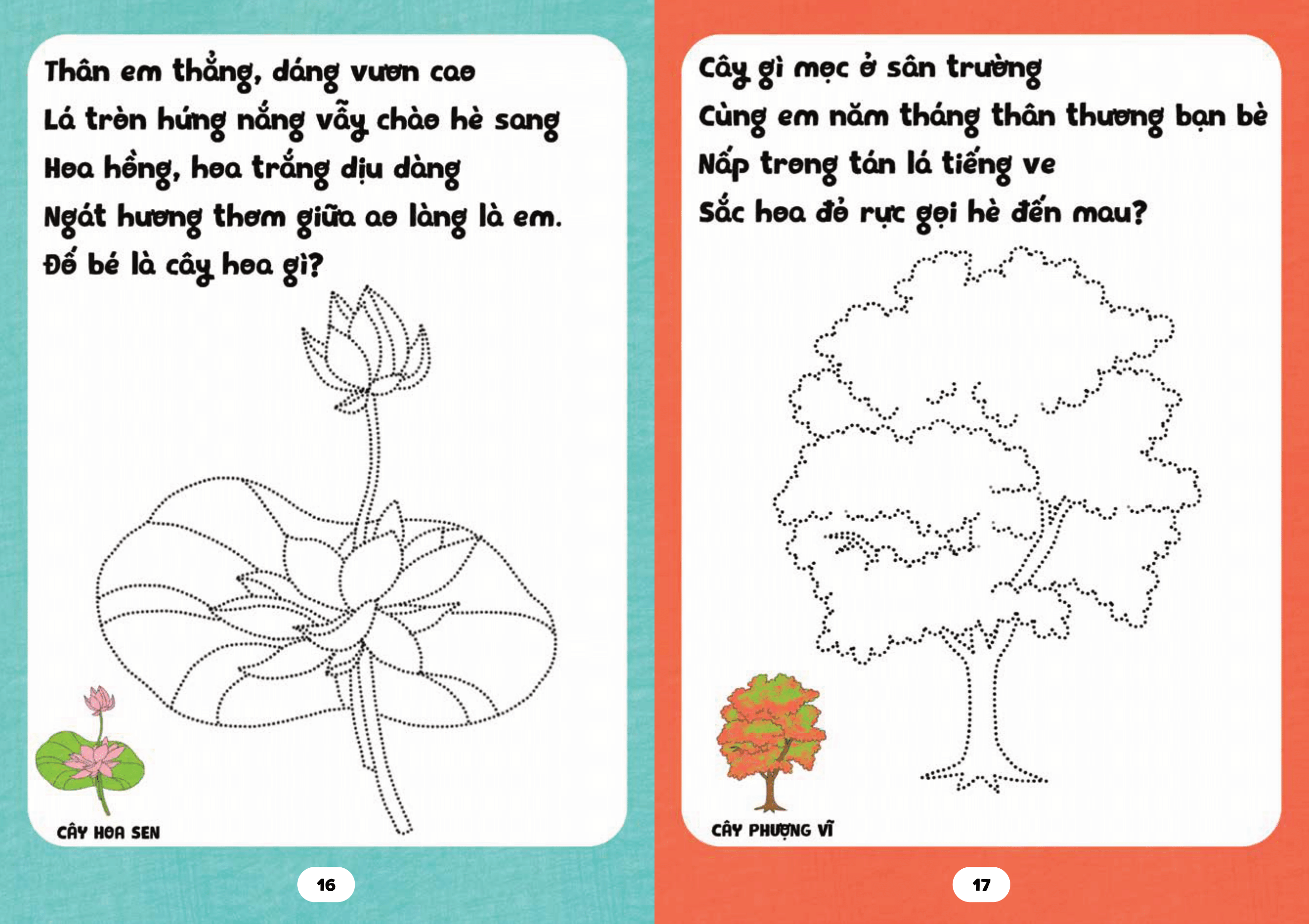 bé tập tô phát triển tư duy - câu đố về các loài cây - Ảnh 11