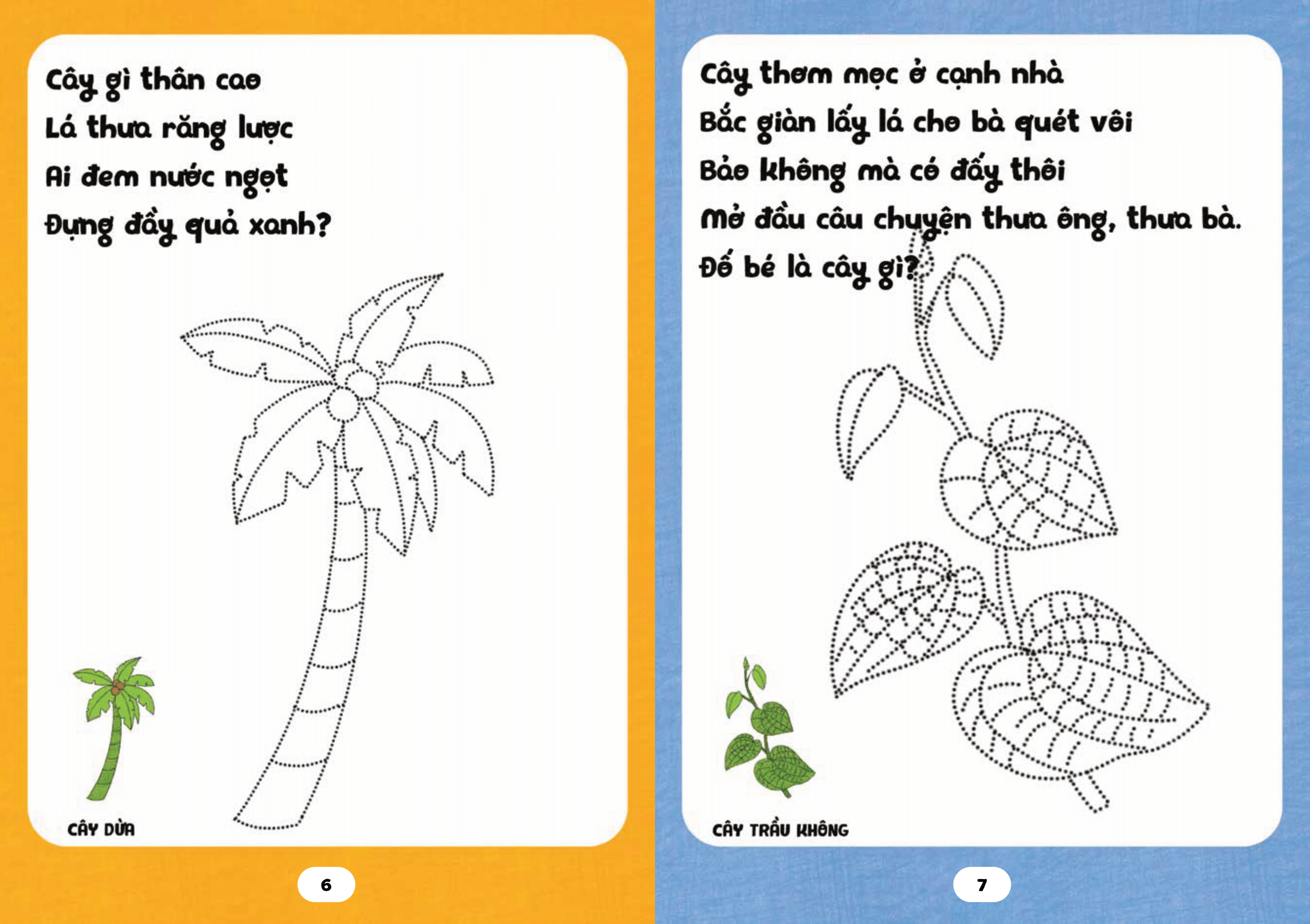 bé tập tô phát triển tư duy - câu đố về các loài cây - Ảnh 6
