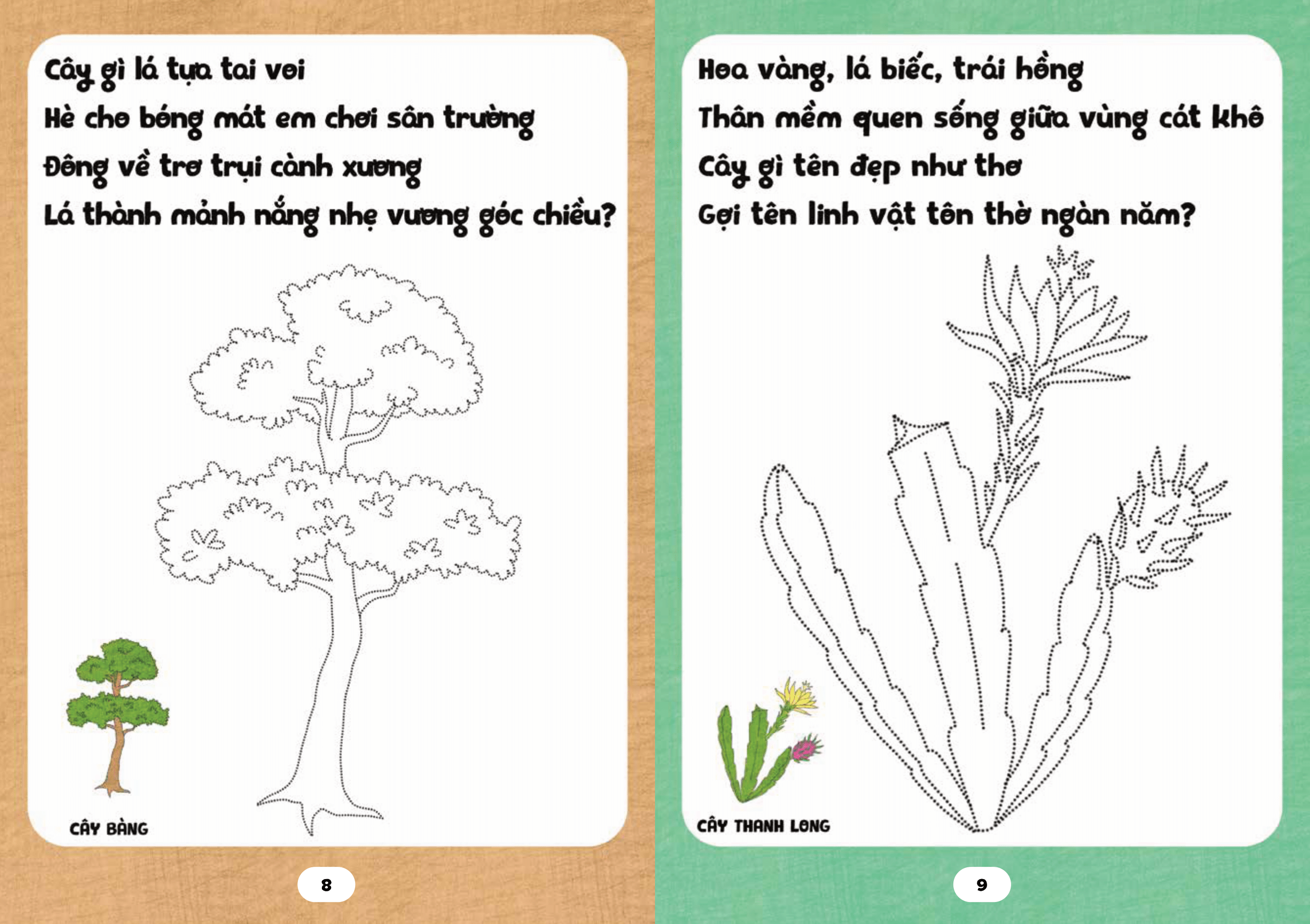 bé tập tô phát triển tư duy - câu đố về các loài cây - Ảnh 7