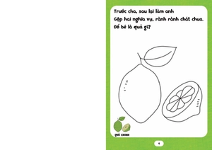 bé tập tô phát triển tư duy - câu đố về các loại quả - Ảnh 3