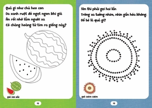 bé tập tô phát triển tư duy - câu đố về các loại quả - Ảnh 9