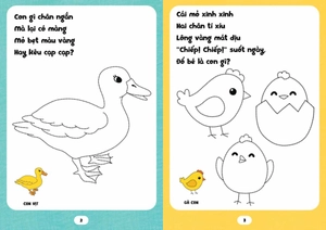 bé tập tô phát triển tư duy - câu đố về động vật trên cạn - Ảnh 3