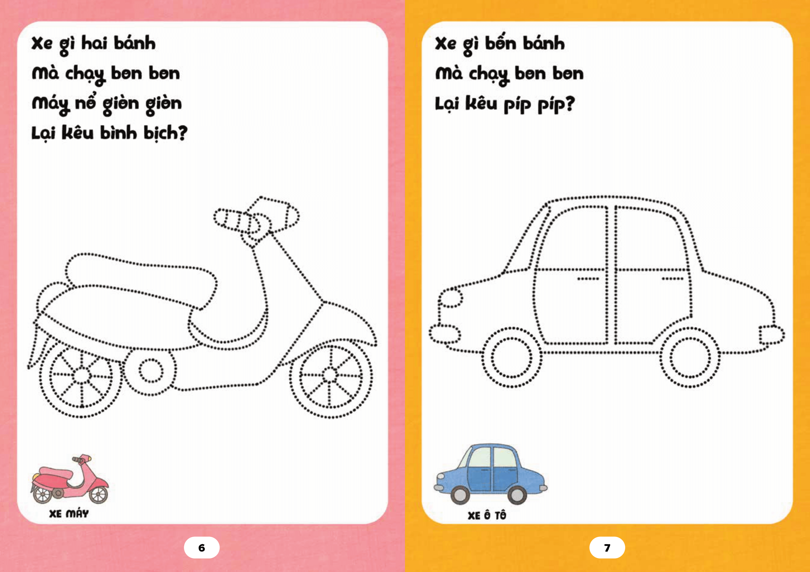 bé tập tô phát triển tư duy - câu đố về giao thông - Ảnh 6